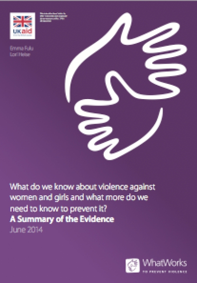 What do we know about violence against women and girls and what more do we need to know to prevent it?
