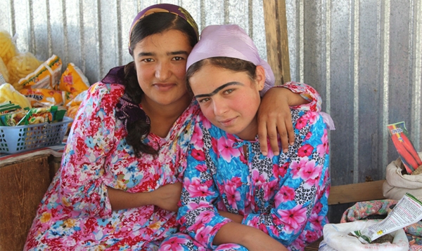Two young women from the Zindagii Shoista project. Photo: Aziz Sattori.