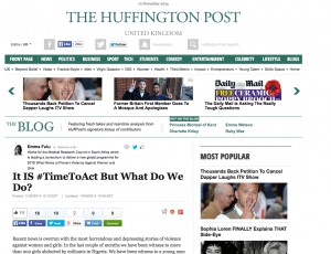 The Huffington Post – It IS #TimeToAct But What Do We Do?